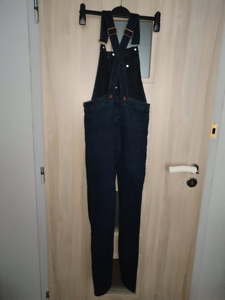 Džínové kalhoty s laclem h&m divided vel.36, s