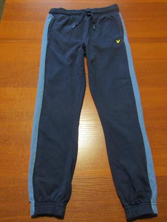 Modré chlapecké tepláky vel 140-146, 146