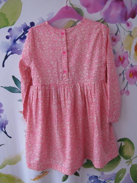 Dívčí růžové šatičky s kytičkami, ladybird,104