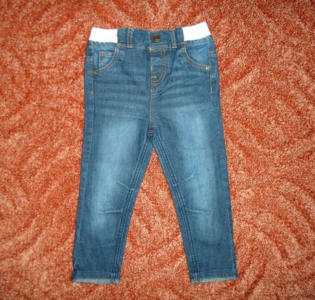 Modré kalhoty rifle džíny f&f s elastenem, f&f,92