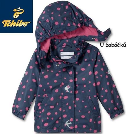 Puntíkovaná termobunda tchibo dívčí vel. 98/104, tchibo,98 / 104