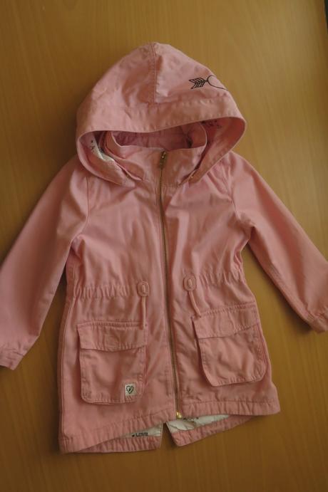 Bunda/kabát jarní/podzimní s kapucí, h&m,110