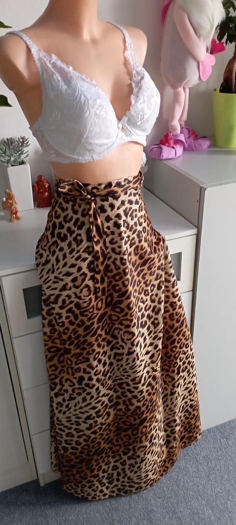 Maxi dlouhá sukně tygr,