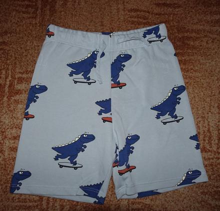 Teplákové kraťasy s dinosaury hm vel. 140, h&m,140