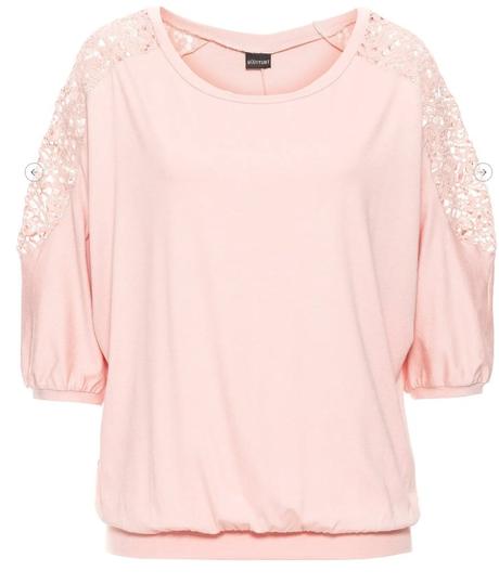 Tričko s krajkou, bonprix,36