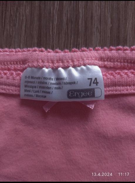 Letní body na ramínka 2x 6-9m vel.68, ergee,68