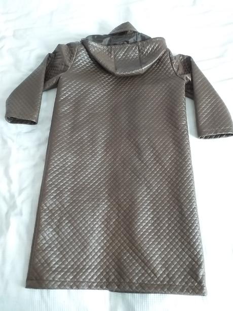 Nový hnědý kabát od švadleny vel. 48/50, 46 / 48