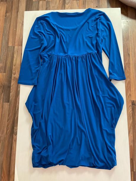Nové modré šaty řasené v bocích, vel m, nicole, m