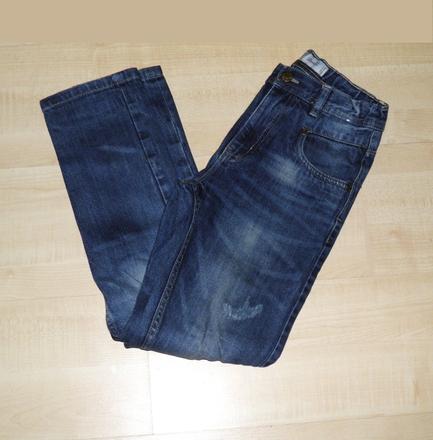 Klučičí děrované džíny - vel.152, zara,152