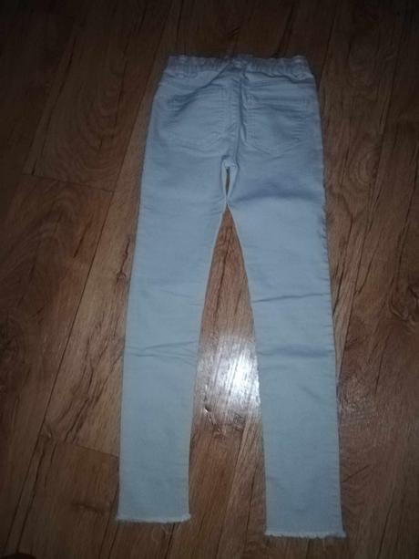 Světlé kalhoty h&m vel.134, h&m,134