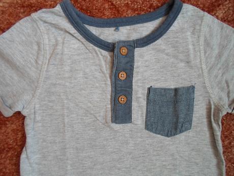 Šedé tričko triko krátký rukáv, george,104