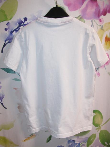 Bílé bavlněné elastické tričko hugo, 140