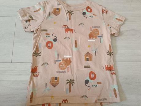 Béžové tričko se zvířátky 116 nutmeg, nutmeg,116