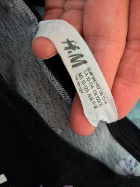 Tričko květiny, h&m,146