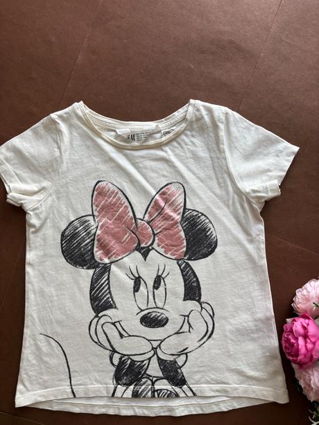 Triko smetanové barvy- 110/116 disney/h&m, h&m,110