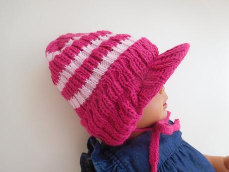 Čepice s kšiltem vel. 104/110/116 pro dvojčata, 110