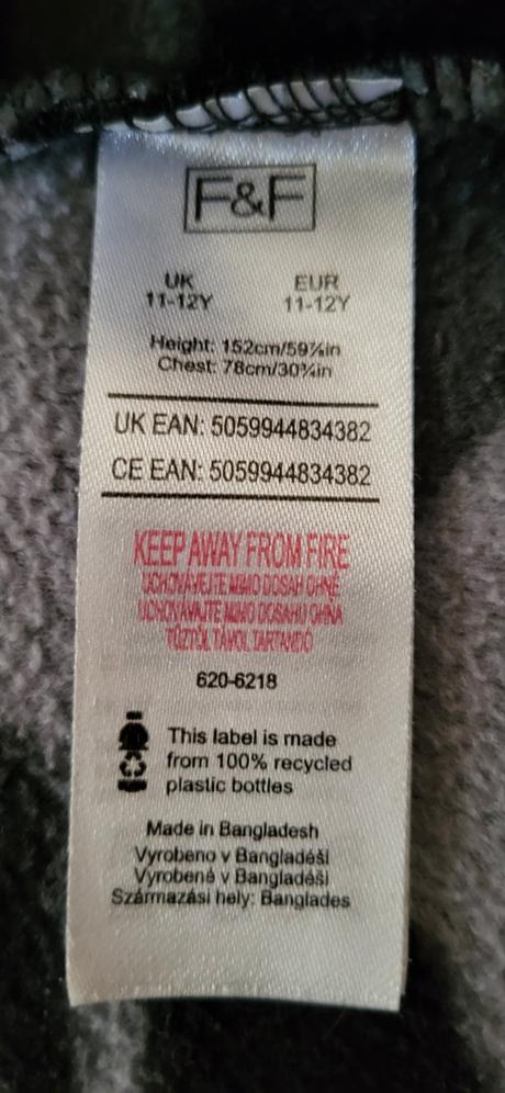 Fleesová maskovací mikina vel. 152 zn. faf, f&f,152