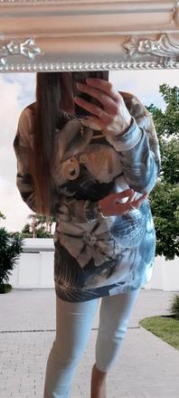 Sixth june paris mikina s orchidejemi, l