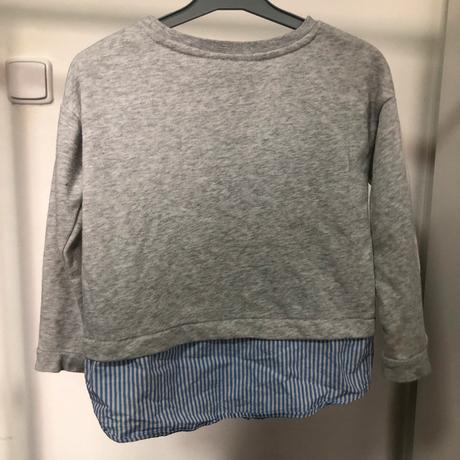 Šedá mikina s písmenem, 110