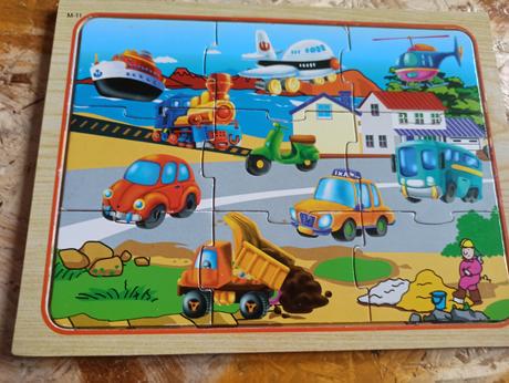 Dřevěné puzzle - už jen zvířátka,