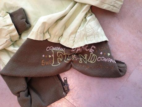 Limetková jarní bunda 98-104 cm kapuce výšivky, 104