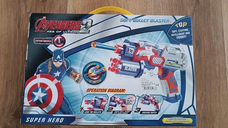 Hračka zbraň avengers kapitán amerika., 