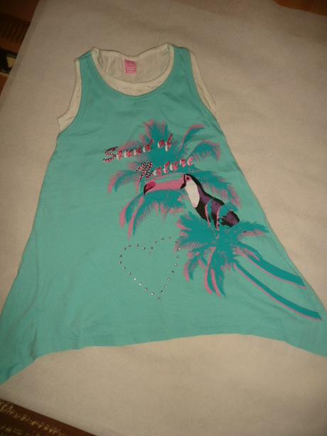 Šaty sukně volán tunika 4ks vel 98, 86–98