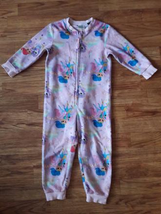 Fleesový overal na spaní s ponny, vel.92, f&f,92