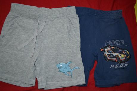 2x kraťasy bavlna na 3-4 r., h&m,110