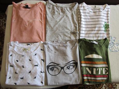 6x pěkné bavl. dívčí - dámské trička, vel. xs-s, amisu,xs