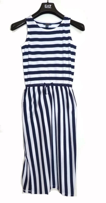 Polo ralph lauren dlouhé bavlněné šaty vel.8-10let, ralph lauren,140