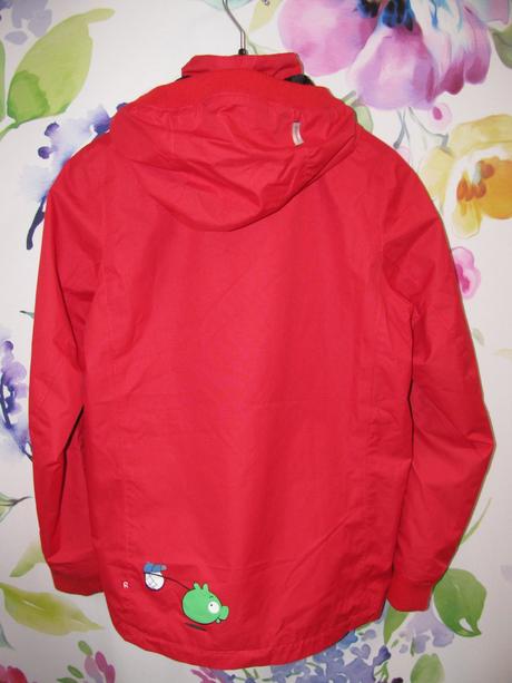 Přechodná chlapecká bunda s kapucí angry birds, reima,140