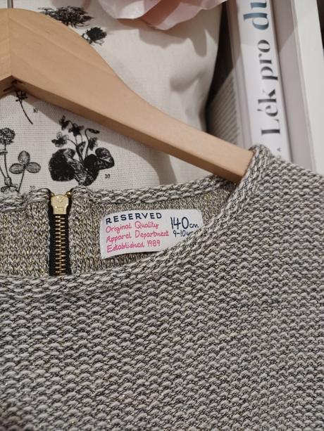 Svetrové šaty s páskem, reserved,140