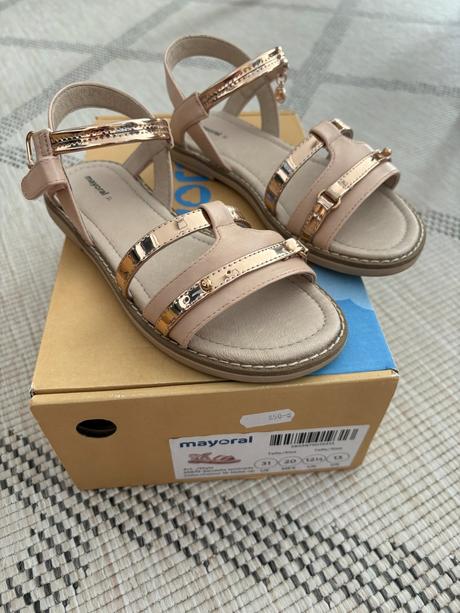 Růžové sandálky mayoral 31 top stav, mayoral,31