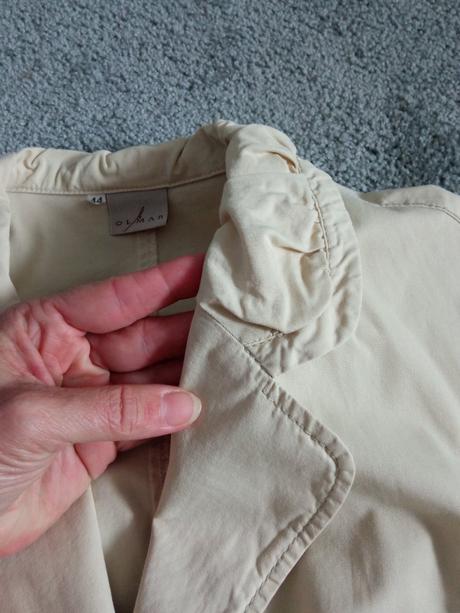 Plátěné sako s 3/4 rukávem, vel.44, xxl