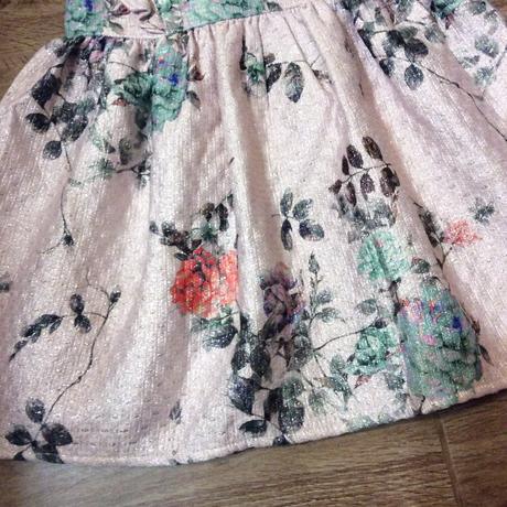 Slavnostní třpytivé šaty s květy, miniclub,86