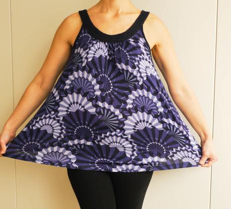 Top modry se vzorem vel.s od h&m, h&m,s