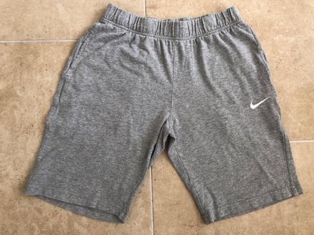 Šedé bavlněné kraťasy nike s, nike,s