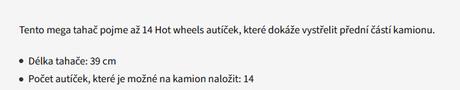Vystřelovací kamion hotwheels,
