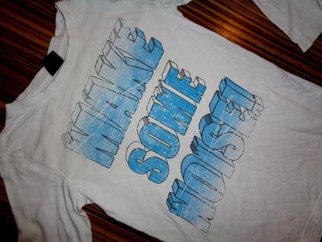 Bílé bavlněné tričko s modrým nápisem, chapter young,134