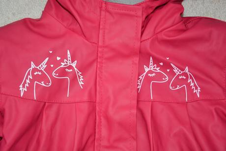 Pogumovaná bunda s jednorožci, kik,98