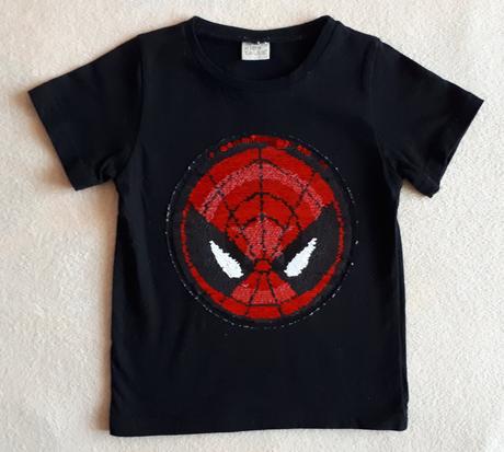 Tričko kapitán amerika/spiderman, přeměňovací, 104, 104