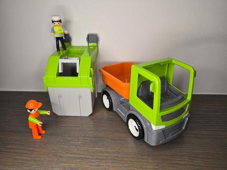 Igráčkovo popelářské auto, 2 nástavby, 2 panáčci, 