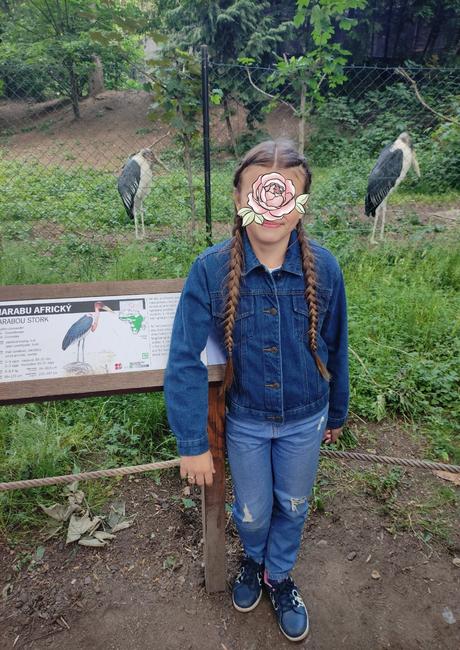 Riflová bunda-vel.128-134+zdarma legíny/triko, 128