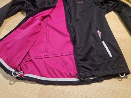 Bunda černá sportovní dívčí head, 140