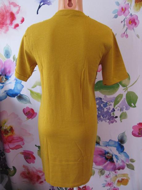 Pružné přiléhavé hořčicové šaty fisherfield, m