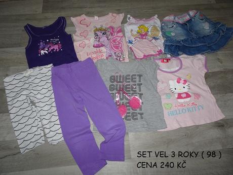Set pro slečny vel 98 - 8 ks, 86–98