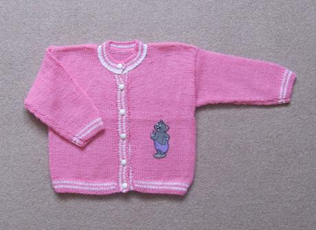 Dívčí růžový svetřík, 98