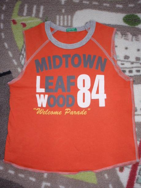 Triko-tričko-tílko 2ks vel.98-104, benetton,98