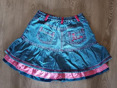 Riflová/džínová sukně s minnie, vel.98 (2-3 roky), 92